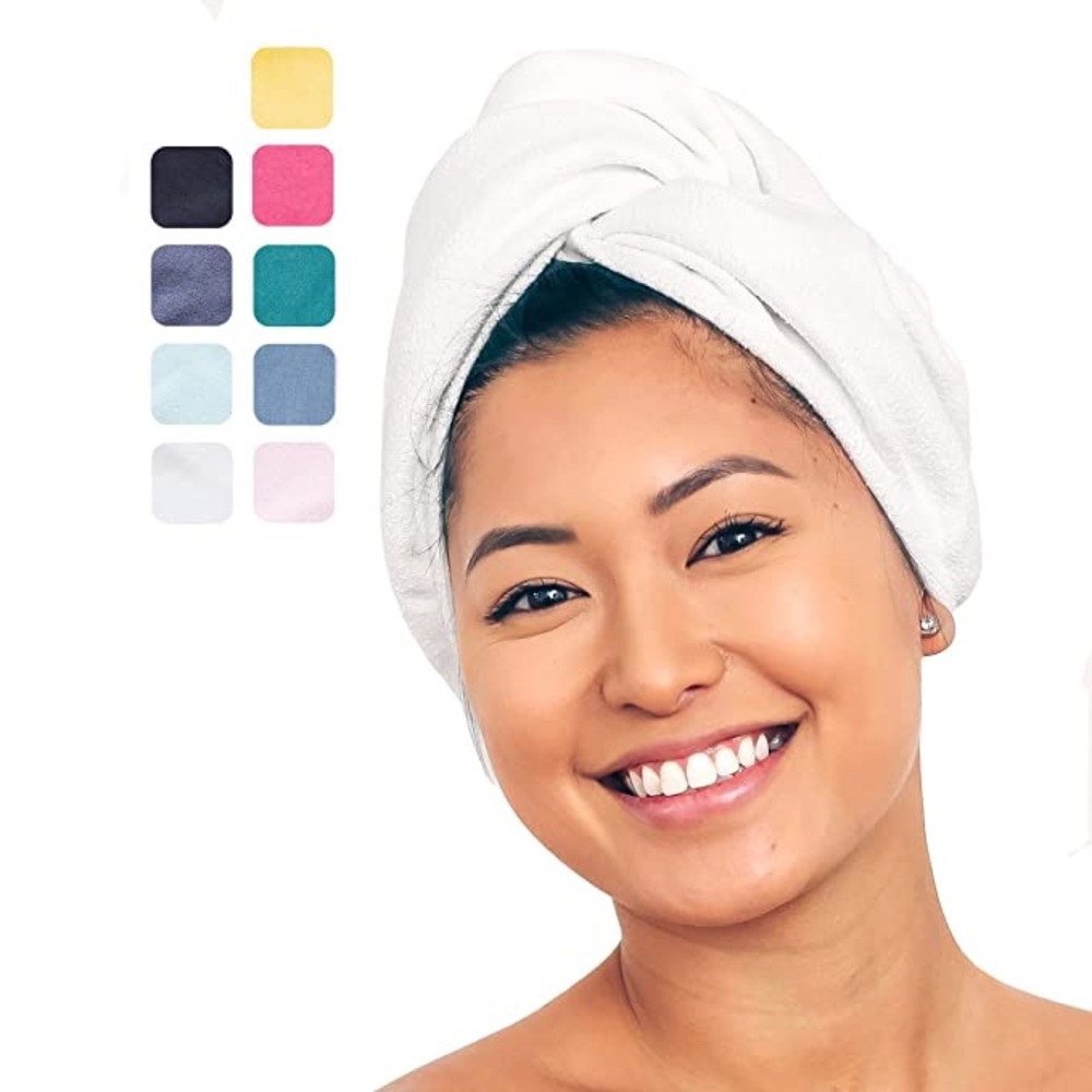 Rapid Dry Hair Turban - White